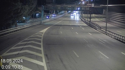 <h2>Webcam sur l'A2 en Suisse juste après le passage de la frontière italienne. Vue orientée vers Lugano</h2>