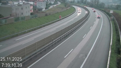 <h2>Caméra à hauteur de la station service de Coldrerio, avant Balerna. Vue orientée vers la frontière avec l'Italie se trouvant à 3 kilomètres.</h2>