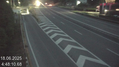 Webcam située à Mendrisio, à hauteur de la sortie 52 Varese. Vue orientée vers Lugano