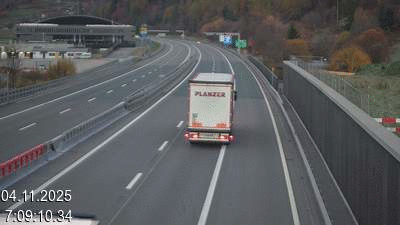 <h2>Webcam située à hauteur de Quinto au kilomètre 100. Vue orientée vers le nord</h2>