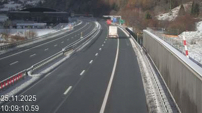 Webcam située à hauteur de Quinto au kilomètre 100. Vue orientée vers le nord