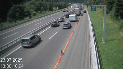 Webcam située à Quinto, avant Airolo et le Tunnel du Gothard. Vue orientée vers le nord