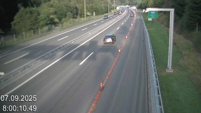 Webcam située à Quinto, avant Airolo et le Tunnel du Gothard. Vue orientée vers le nord