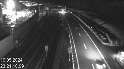 <h2>Webcam après le tunnel du Gothard à Airolo sur l'autoroute A2 en Suisse en direction de l'Italie</h2>