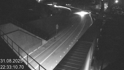 <h2>Webcam avant le tunnel du Gothard à Airolo sur l'autoroute A2 en Suisse. Vue orientée vers le nord</h2>