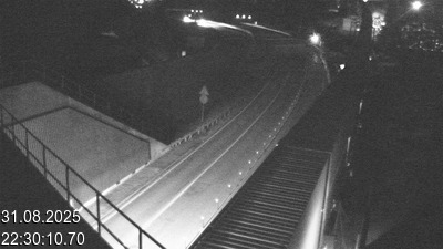<h2>Webcam avant le tunnel du Gothard à Airolo sur l'autoroute A2 en Suisse. Vue orientée vers le nord</h2>
