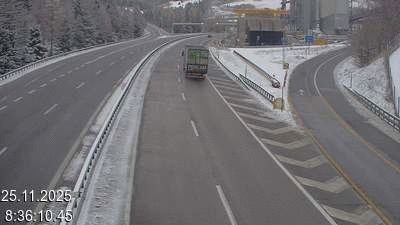 Webcam tunnel du Gothard - Autoroute A2 - Airolo-Nord, avant le Tunnel du Gothard - BK 107