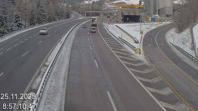 <h2>Webcam tunnel du Gothard - Autoroute A2 - Airolo-Nord, avant le Tunnel du Gothard - BK 107</h2>