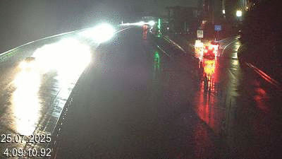 Webcam tunnel du Gothard - Autoroute A2 - Airolo-Nord, avant le Tunnel du Gothard - BK 107