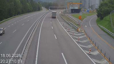 <h2>Webcam tunnel du Gothard - Autoroute A2 - Airolo-Nord, avant le Tunnel du Gothard - BK 107</h2>
