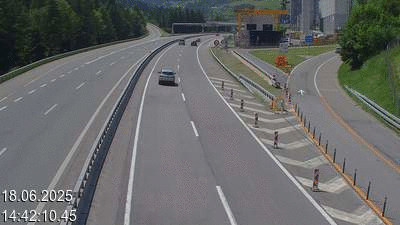 <h2>Webcam tunnel du Gothard - Autoroute A2 - Airolo-Nord, avant le Tunnel du Gothard - BK 107</h2>
