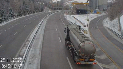 <h2>Webcam tunnel du Gothard - Autoroute A2 - Airolo-Nord, avant le Tunnel du Gothard - BK 107</h2>