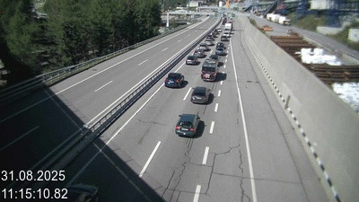 <h2>Webcam tunnel du Gothard - Autoroute A2 - Airolo-Nord, avant le Tunnel du Gothard</h2>