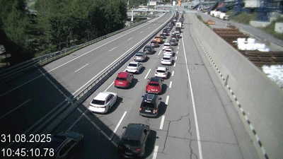 <h2>Webcam tunnel du Gothard - Autoroute A2 - Airolo-Nord, avant le Tunnel du Gothard</h2>