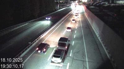 Webcam tunnel du Gothard - Autoroute A2 - Airolo-Nord, avant le Tunnel du Gothard